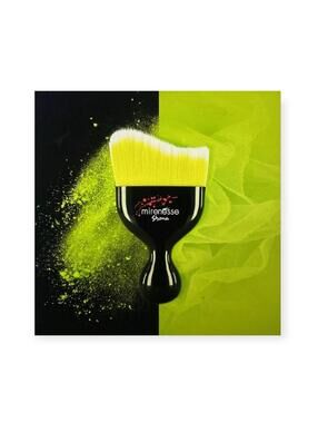 new Mirenesse ❤︎︎ Ltd Ed Shona Ping Pong Kabuki Sculptor Vegan Brush ❤︎︎ Black